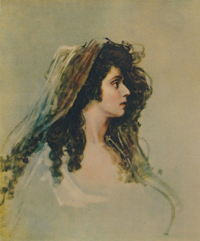 Sarah Siddons, 1755-1831, c1785, 1948 da George Romney