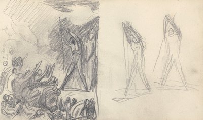 Disegno dal quaderno di schizzi da George Romney