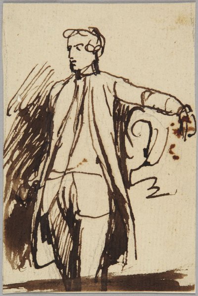 Figura maschile in piedi da George Romney