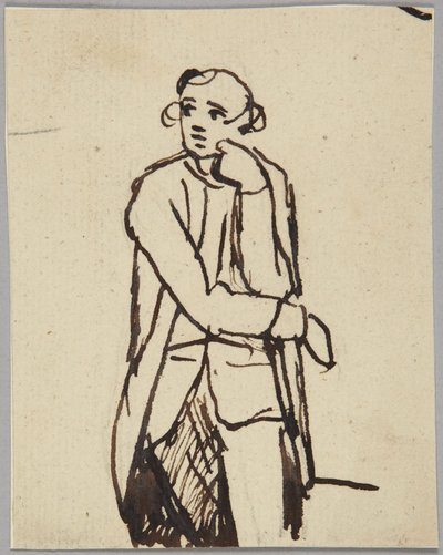 Figura maschile in piedi da George Romney