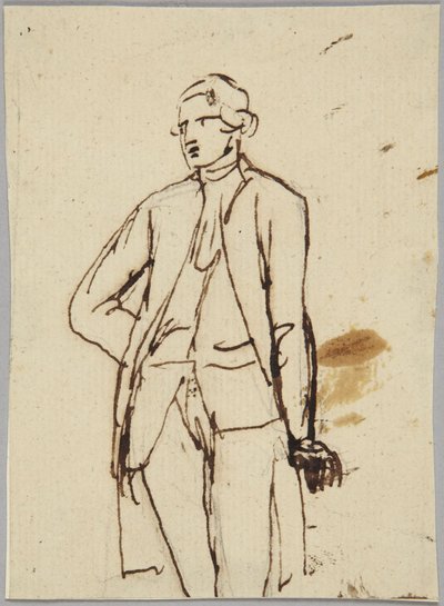 Statua di uomo in piedi da George Romney