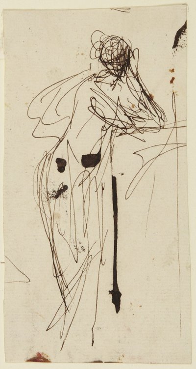 Figura femminile in piedi da George Romney