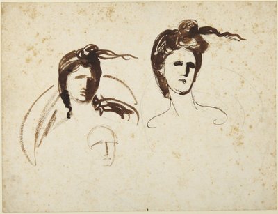 Studi sulla testa di una donna da George Romney