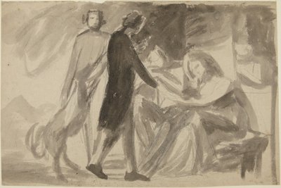 Studio per un ritratto di gruppo () da George Romney