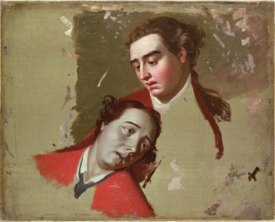 Studio per la Morte del Generale Wolfe a Quebec, 1762-63 da George Romney