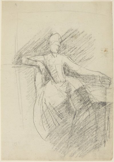 Studio di una donna seduta da George Romney