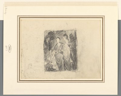 Due figure femminili tra gli alberi da George Romney