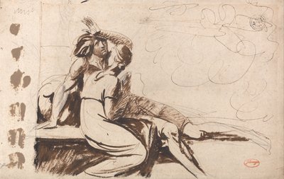 Due amanti (Uomo che si risveglia da un sogno) da George Romney
