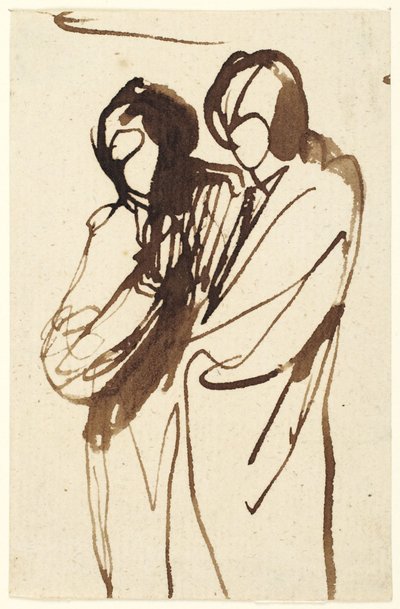 Due figure in piedi da George Romney
