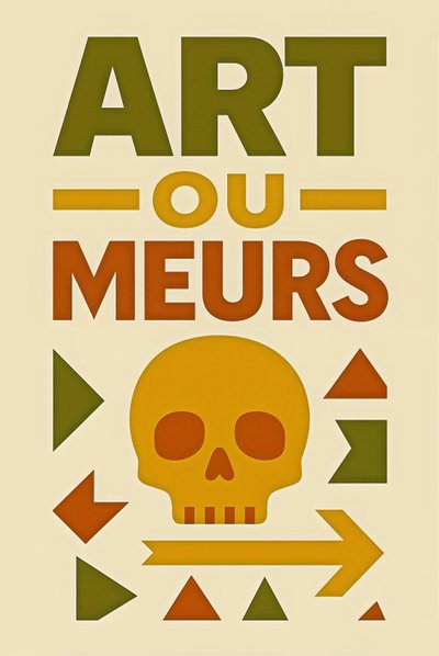 Art or Die-French, 2024 (acrilico su tela) da George Rosaly