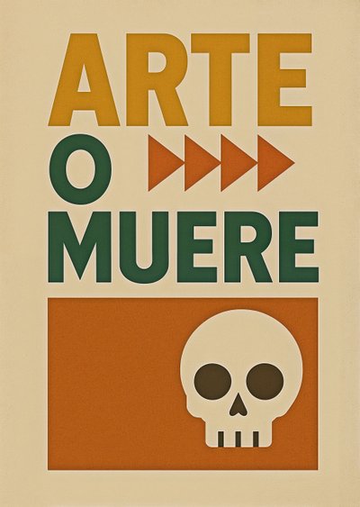Art or Die-Spanish alt 2,, 2024 (acrilico su tela) da George Rosaly