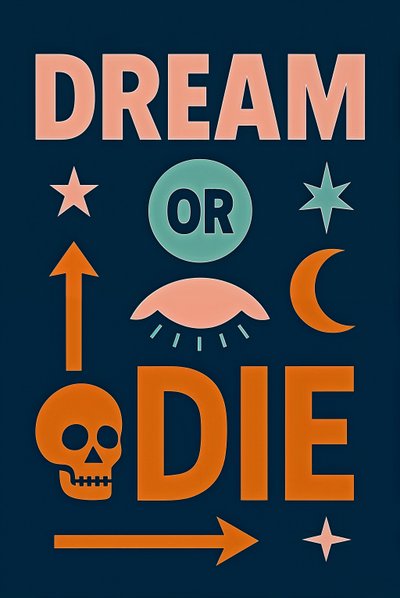 Sognare o morire, 2025 (acrilico su tela) da George Rosaly