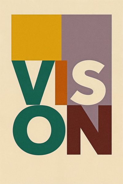 VISION In Motion, 2025 (acrilico su tela) da George Rosaly