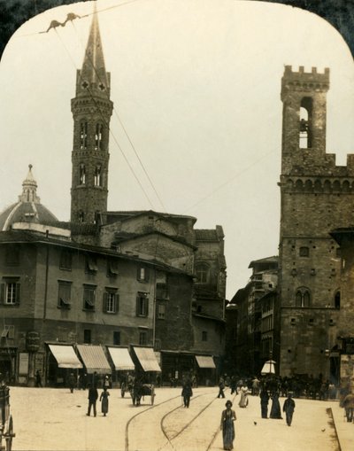 Piazza San Firenze, Firenze, Italia, c1909 da George Rose