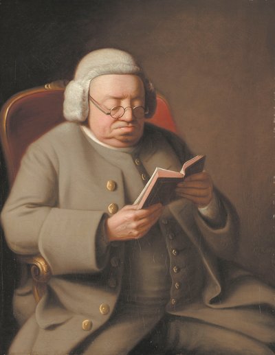 Ritratto di Isaac Brodeau che legge un libro, XVIII secolo da George Roth