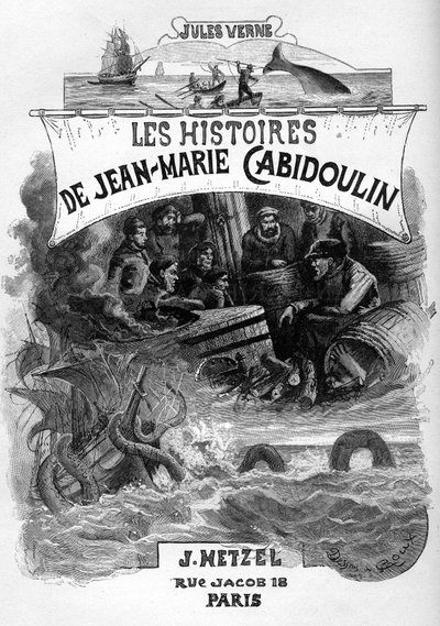 Frontespizio del romanzo di Jules Verne 