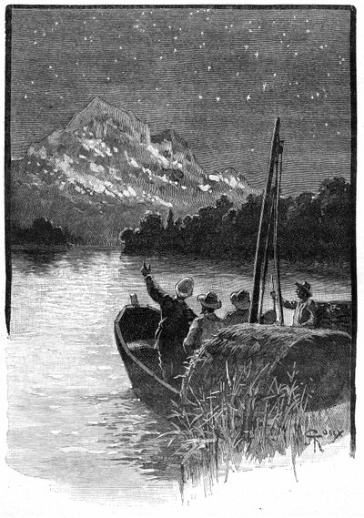 Illustrazione del romanzo di Jules Verne “Il Superbo Orinoco”, Edizione Hetzel / Viaggi Straordinari da George Roux