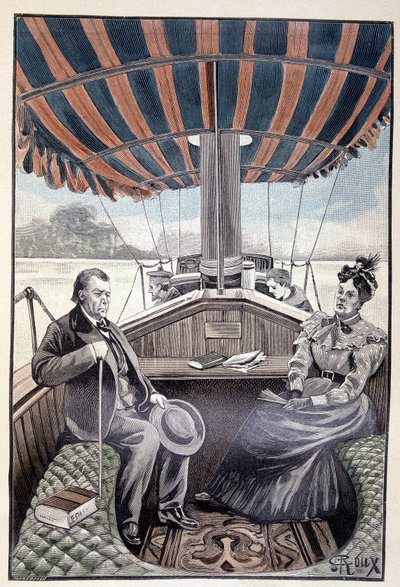 A bordo del loro yacht a vapore (pagina 384) in 