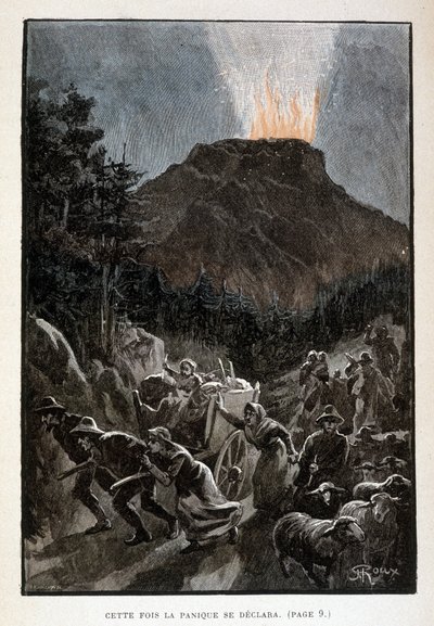 Questa volta il panico si dichiarò (pagina 6) in "Il Padrone del Mondo" di Jules Verne da George Roux