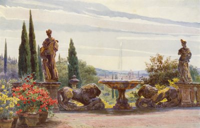Giardini italiani: Firenze dalla Villa Palmieri da George Samuel Elgood