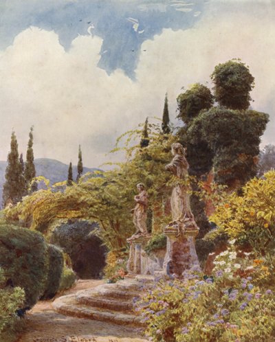 Giardini Italiani: Ingresso, Villa Arson da George Samuel Elgood