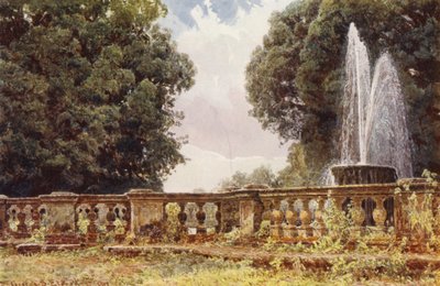 Giardini Italiani: La Grande Fontana, Villa Conti da George Samuel Elgood