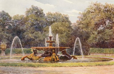 Giardini italiani: Villa Borghese, la fontana del cavalluccio marino da George Samuel Elgood