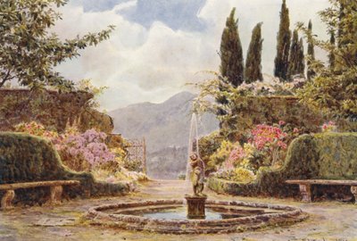 Giardini Italiani: Villa Cavagnaro, Il Parterre da George Samuel Elgood