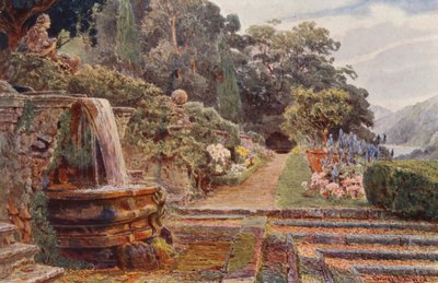 Giardini Italiani: Villa Cicogna, Sotto la Cascata da George Samuel Elgood