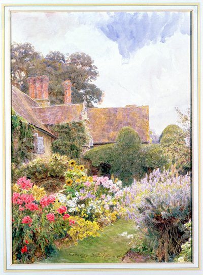 I giardini della Manor House, Cleeve Prior, Worcestershire da George Samuel Elgood