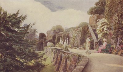 La terrazza inferiore, Castello di Berkeley da George Samuel Elgood