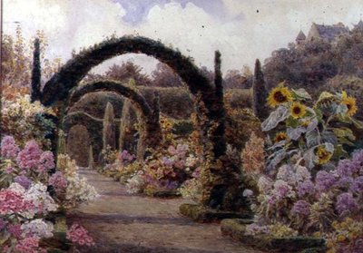 Gli archi di tasso, Castello di Murthly, Perthshire da George Samuel Elgood