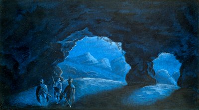 Tre Persone in una Grotta nelle Montagne da George Sand