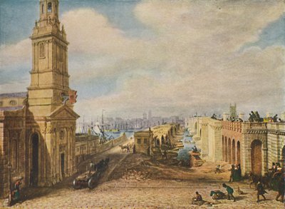 Ponti di Londra vecchi e nuovi da George Scharf