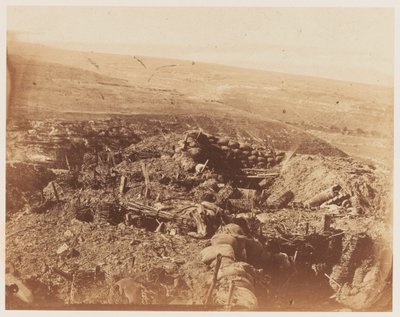 Vista dal Redan verso il burrone di Vorontsov da George Shaw Lefevre