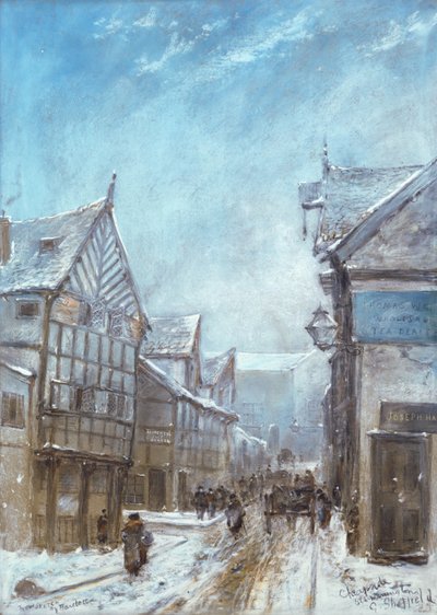 Vecchio Cheapside, Warrington, 1864 da George Sheffield