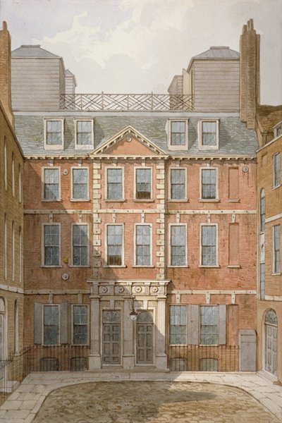 Beaufort Buildings, Strand, Westminster, Londra, ca. 1810 da George Shepherd