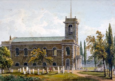 Chiesa di San Matteo, Bethnal Green, Londra, 1817 da George Shepherd