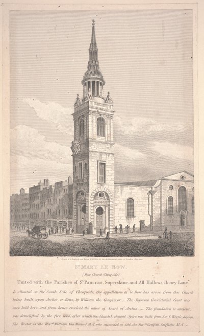 St. Mary Le Bow, inciso da William Wise da George Shepherd