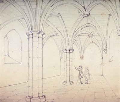 Cripta di San Michele, Aldgate, Londra, c. 1820 da George Shepherd