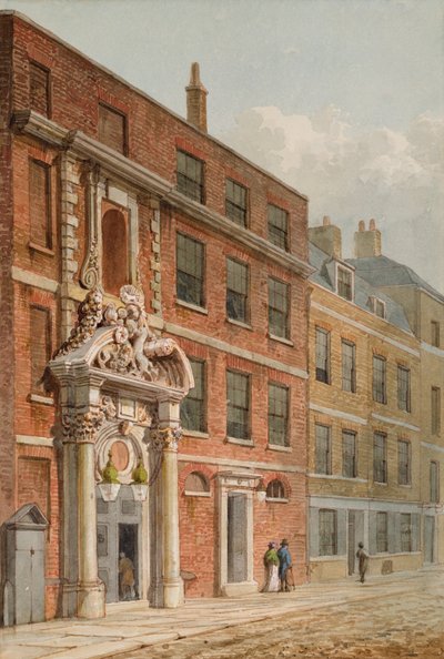 La sala dei mercanti sarti, Londra, c.1810 da George Shepherd