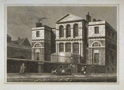 Vista della Sessions House, Old Bailey, 1812 da George Shepherd