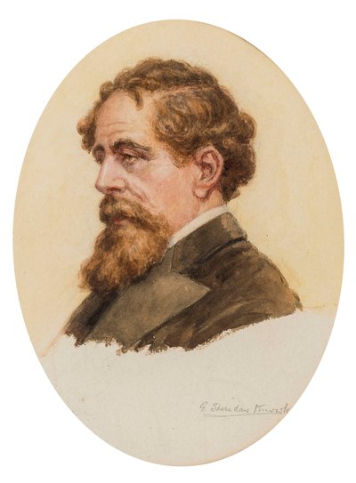 Ritratto di Charles Dickens da George Sheridan Knowles