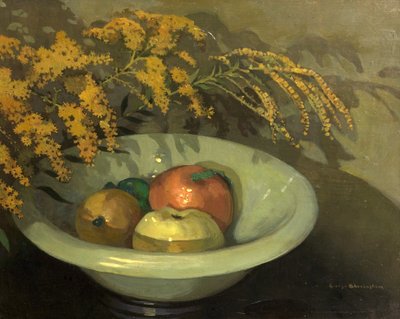 Frutta in una Ciotola di Giada da George Sheringham