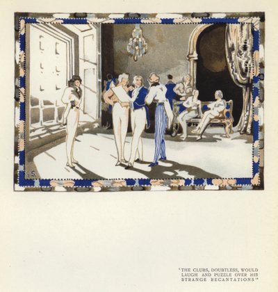 Illustrazione per The Happy Hypocrite di Max Beerbohm da George Sheringham
