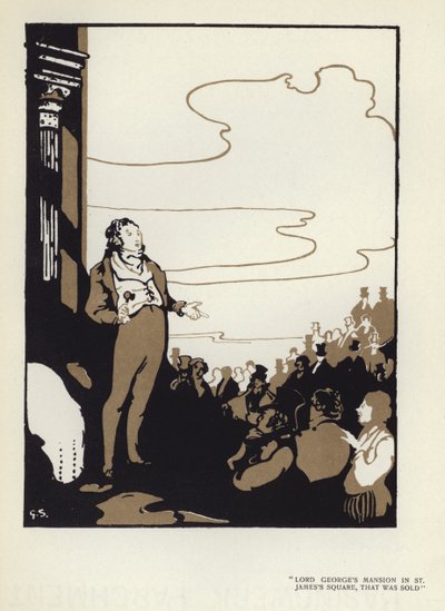 Illustrazione per The Happy Hypocrite di Max Beerbohm da George Sheringham