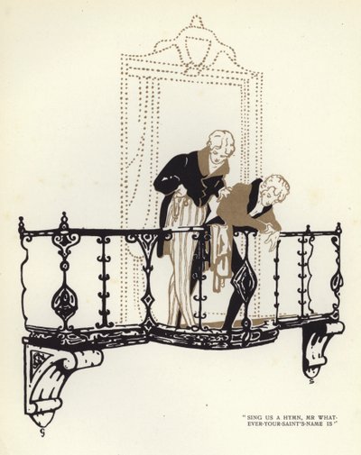 Illustrazione per The Happy Hypocrite di Max Beerbohm da George Sheringham