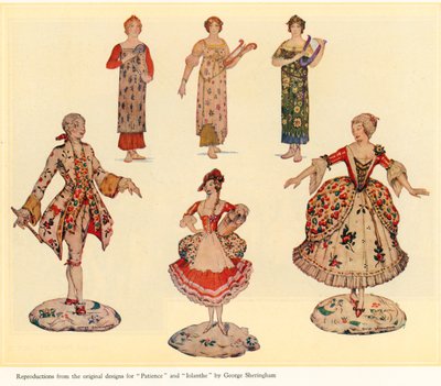 Progetti originali per Patience e Iolanthe da George Sheringham