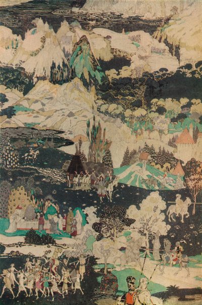 La ricerca del Santo Graal, c1919 da George Sheringham
