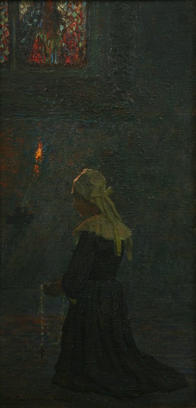 In preghiera (Pont Aven) da George Sherwood Hunter